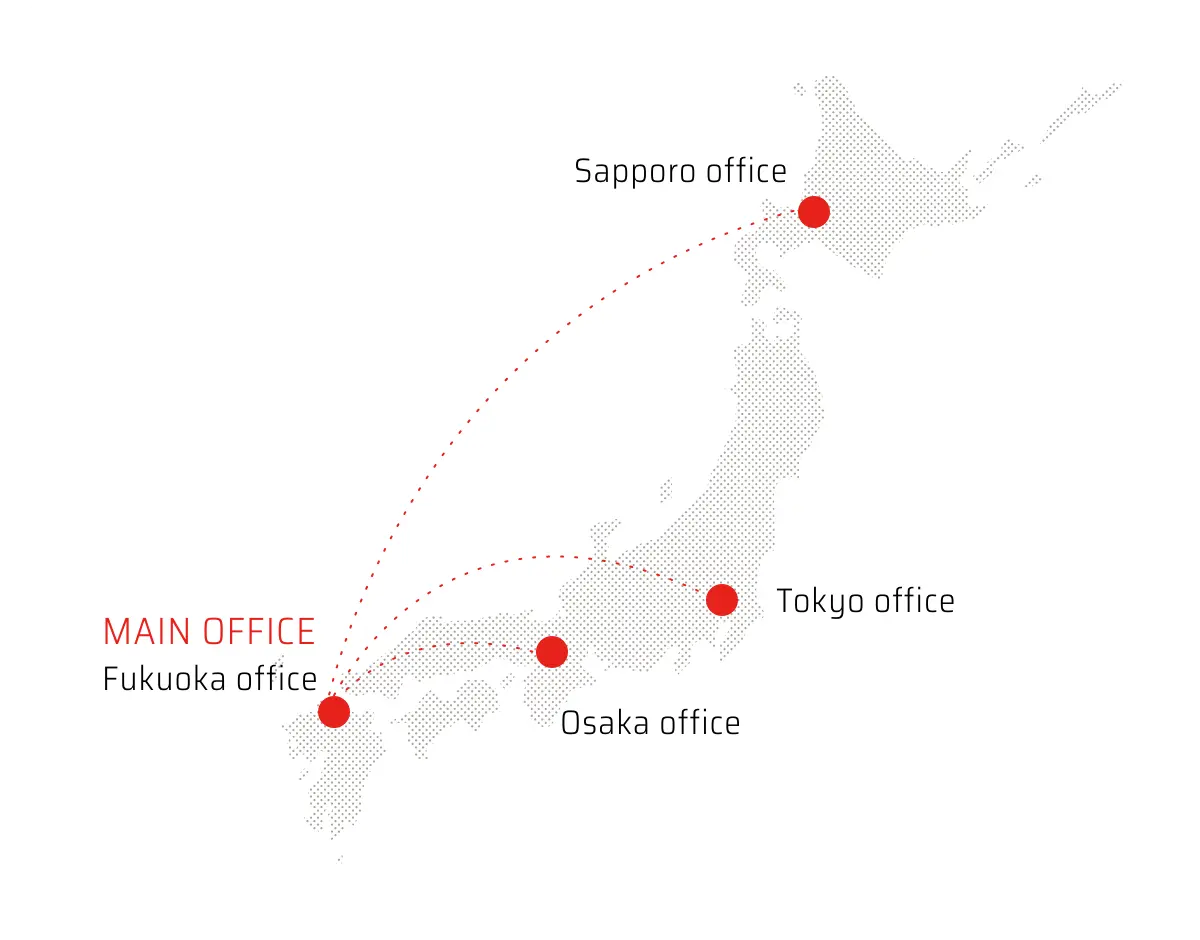 展示会ショールーム 開催地 福岡店(本社) 大阪店 東京店 札幌営業所